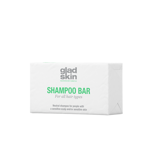 Gladskin Shampoo Bar is safely formulated with minimal ingredients to gently cleanse sensitive scalp